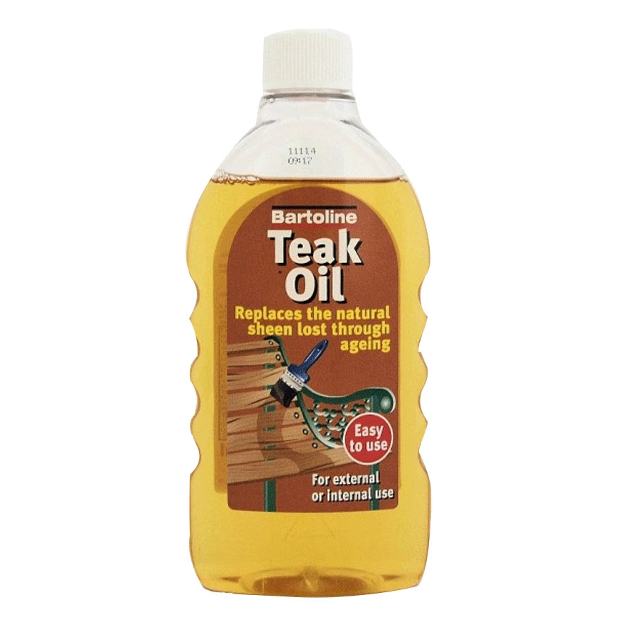1L TEAK OIL BARTOLINE WOOD SEALER AND PRESERVER INTERIOR OR EXTERIOR