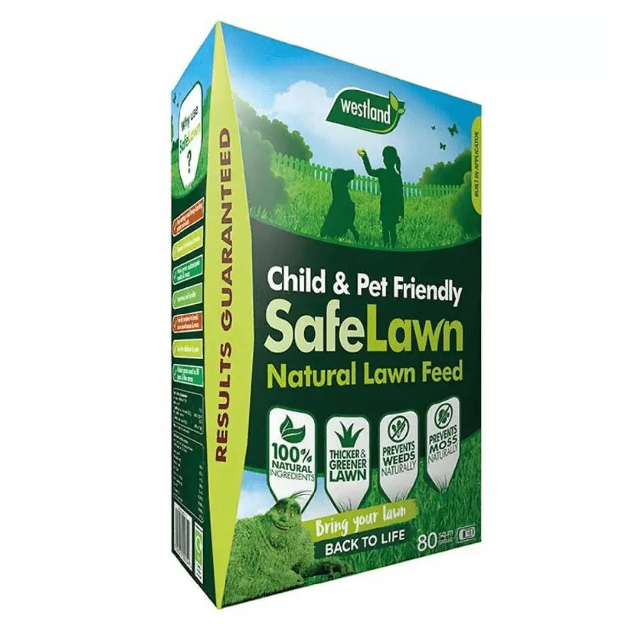 2.8kg Westland Safe Lawn Natural Grass Feed Food Child and Pet Friendly 80sqm