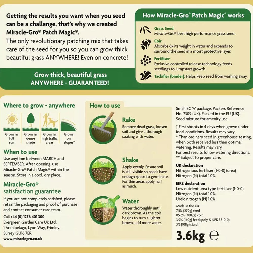 Miracle-Gro® Patch Magic Lawn Repair - FitfitGarden