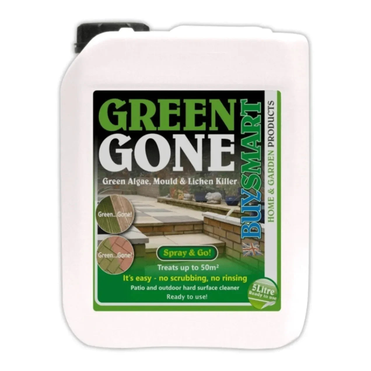 Buysmart Green Gone Concentrate Algae Mould/ Lichen Killer 5 Litre