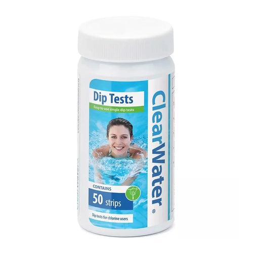 ClearWater dip tests container with a woman in water