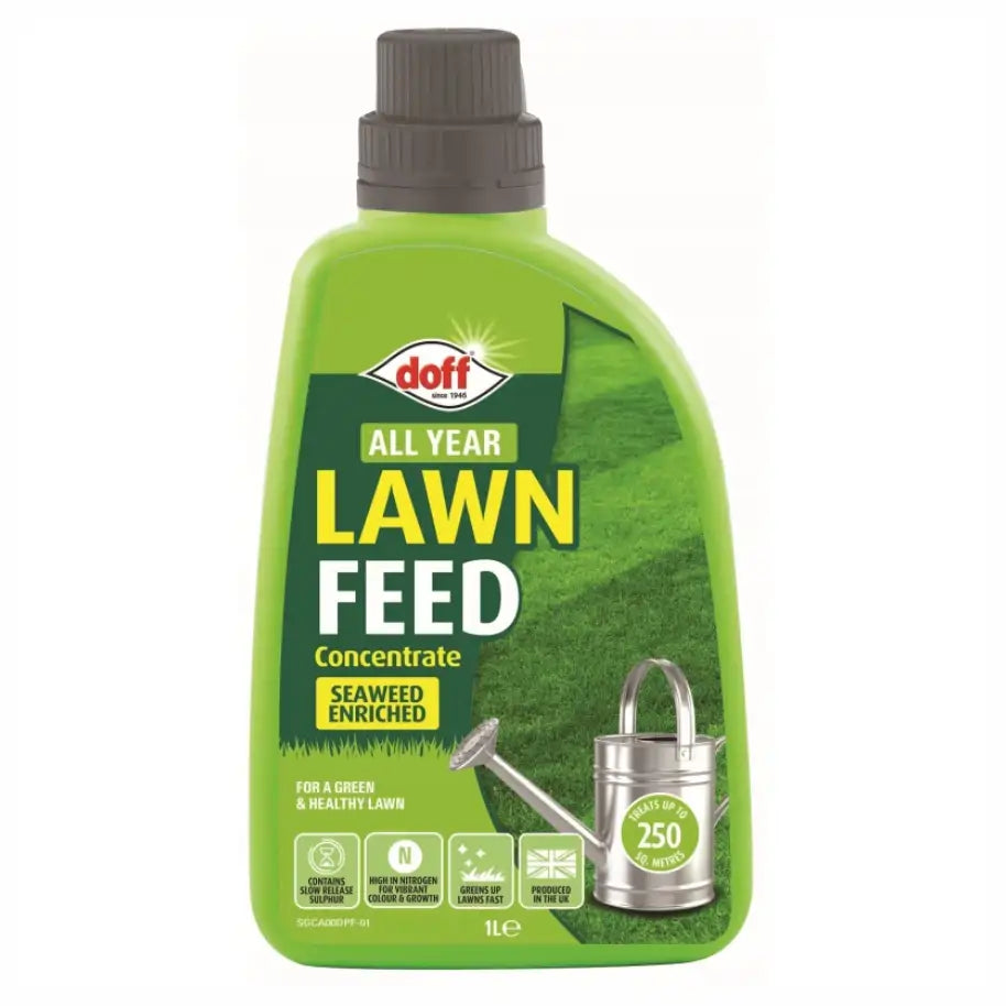 Doff All Year Lawn Feed concentrate bottle