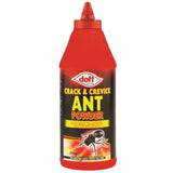 Red bottle of Doff Crack & Crevice Ant Powder on a white background