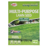 Doff Easy Start multi-purpose lawn seed packaging