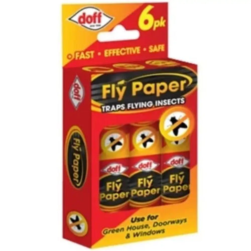 Pack of Doff fly paper with packaging