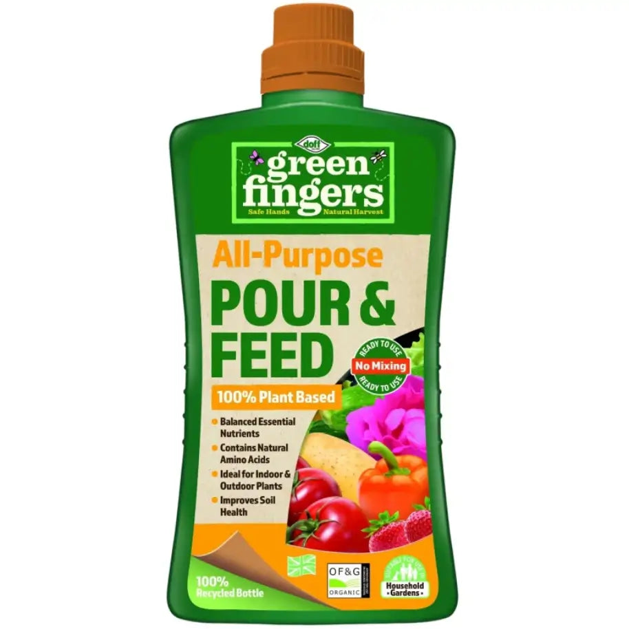 Green Fingers All-Purpose Pour & Feed plant food bottle
