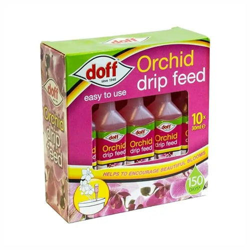 Doff Orchid Drip Feed packaging