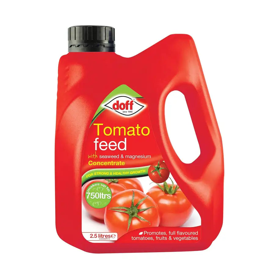Red container of Doff Tomato Feed