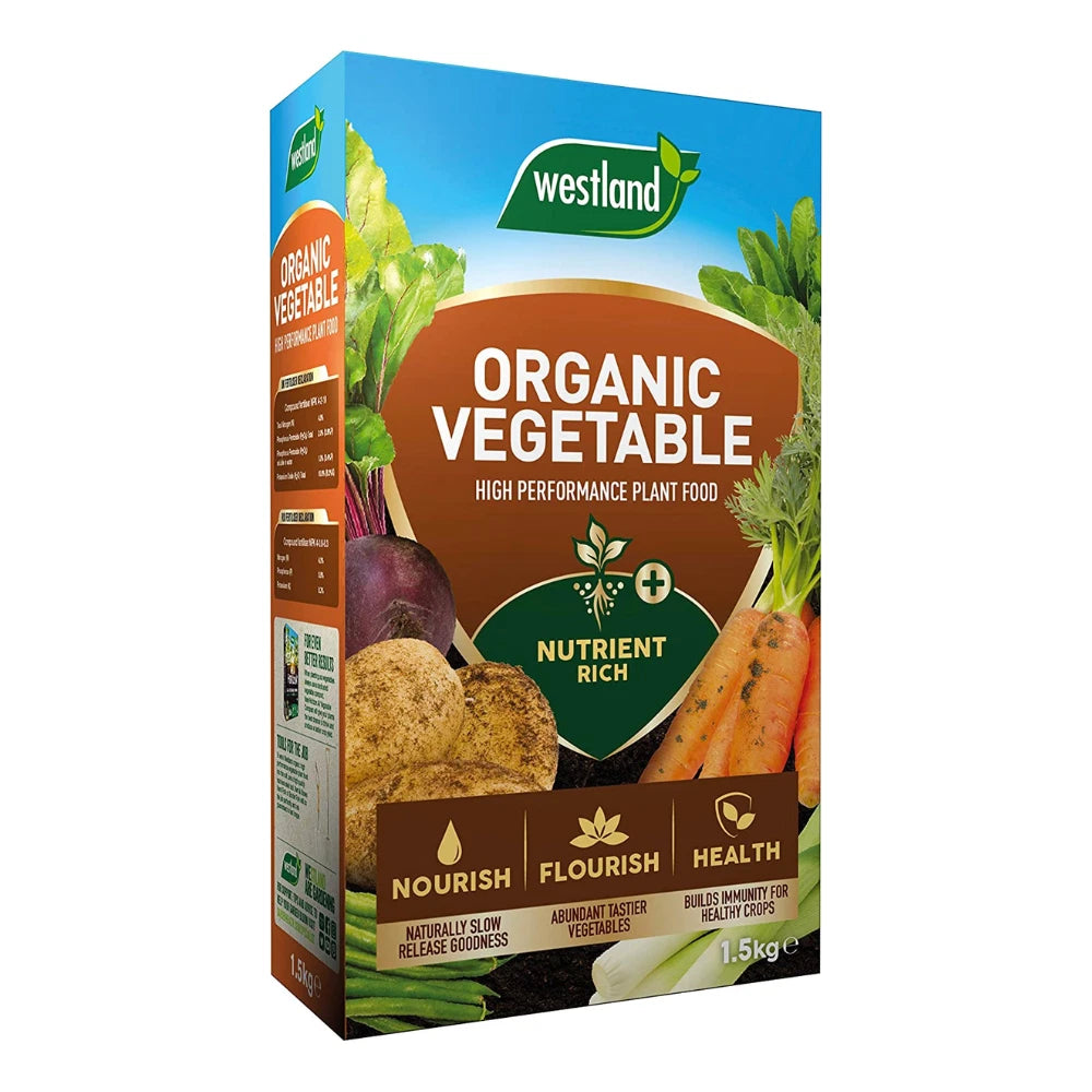 Gardening Westland Organic Vegetable High Performance Plant Food Feed 1.5kg