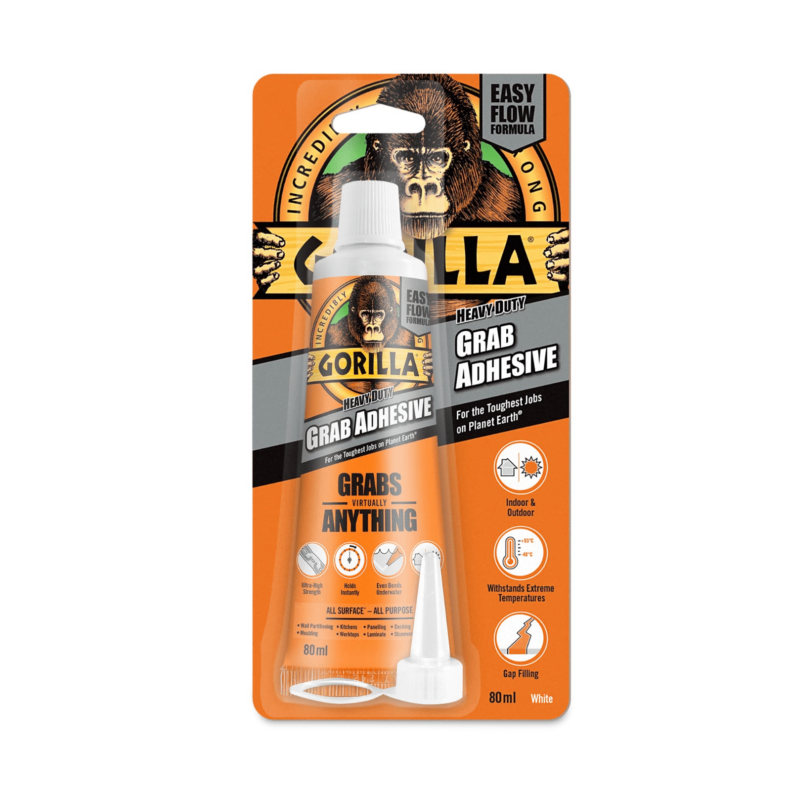 Gorilla Glue Heavy-Duty Grab Adhesive 80ml uk