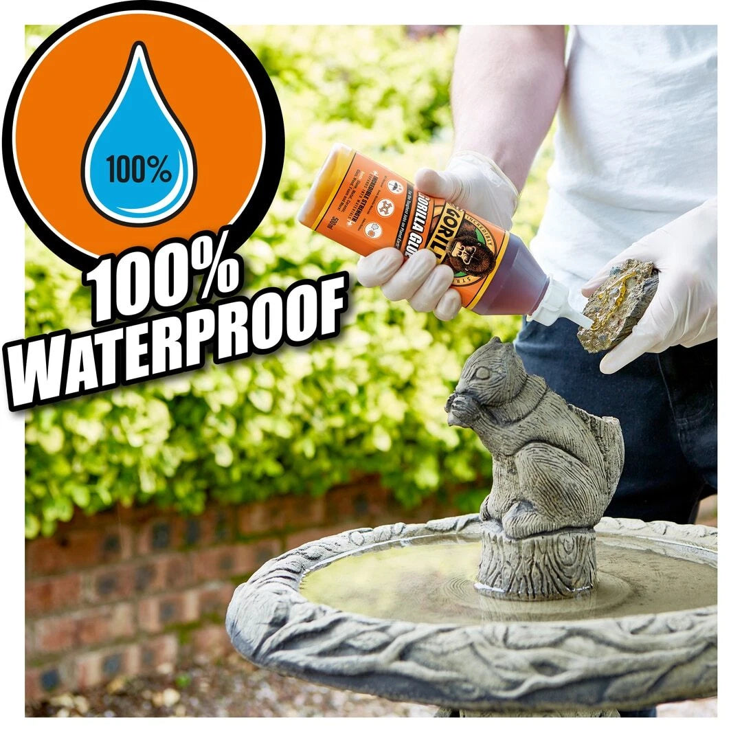 Gorilla Waterproof Glue Multi Purpose Extra Strong For Wood Stone Metal 250 mL uk online