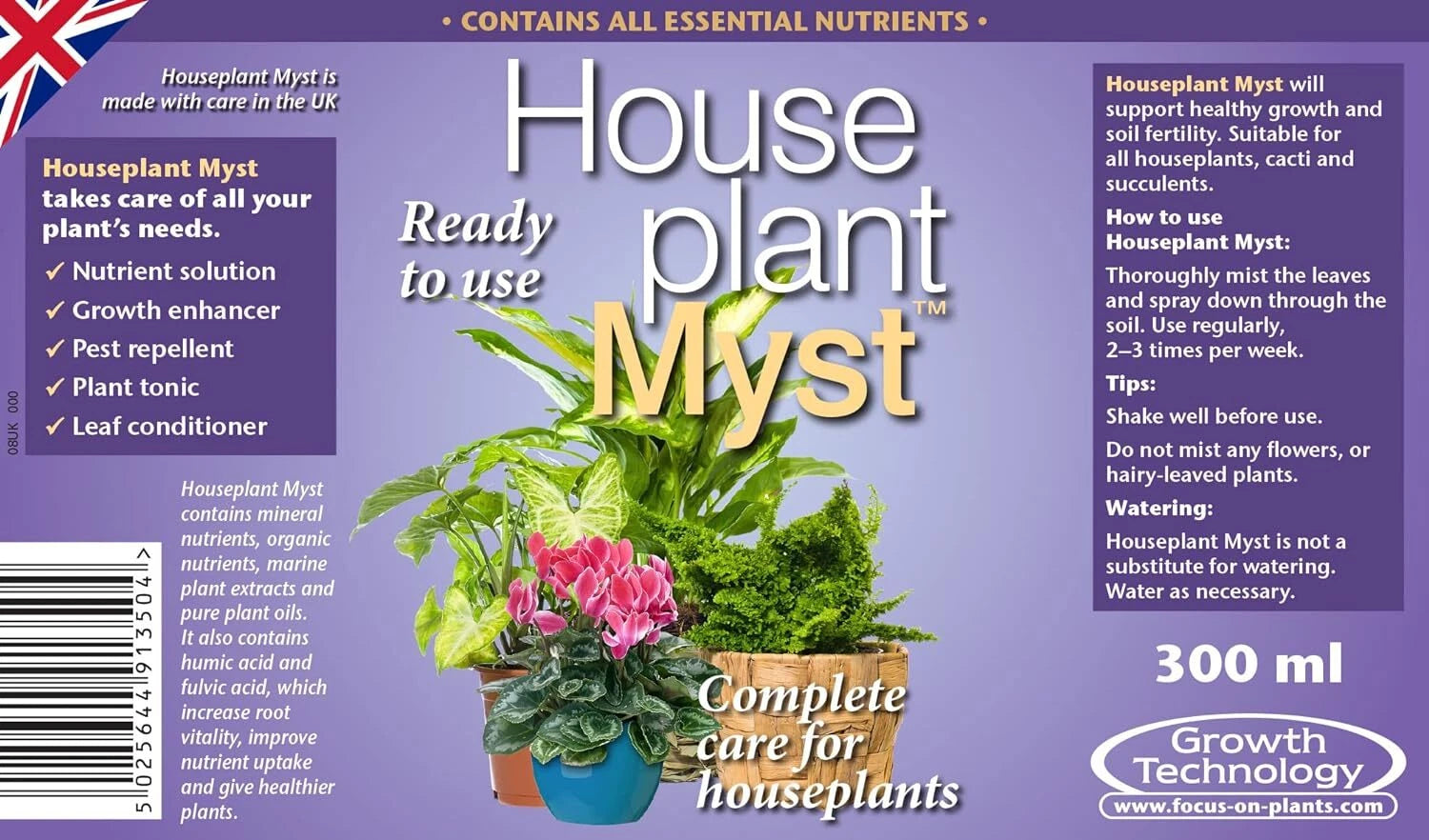 Growth Technology Houseplant Myst uk online