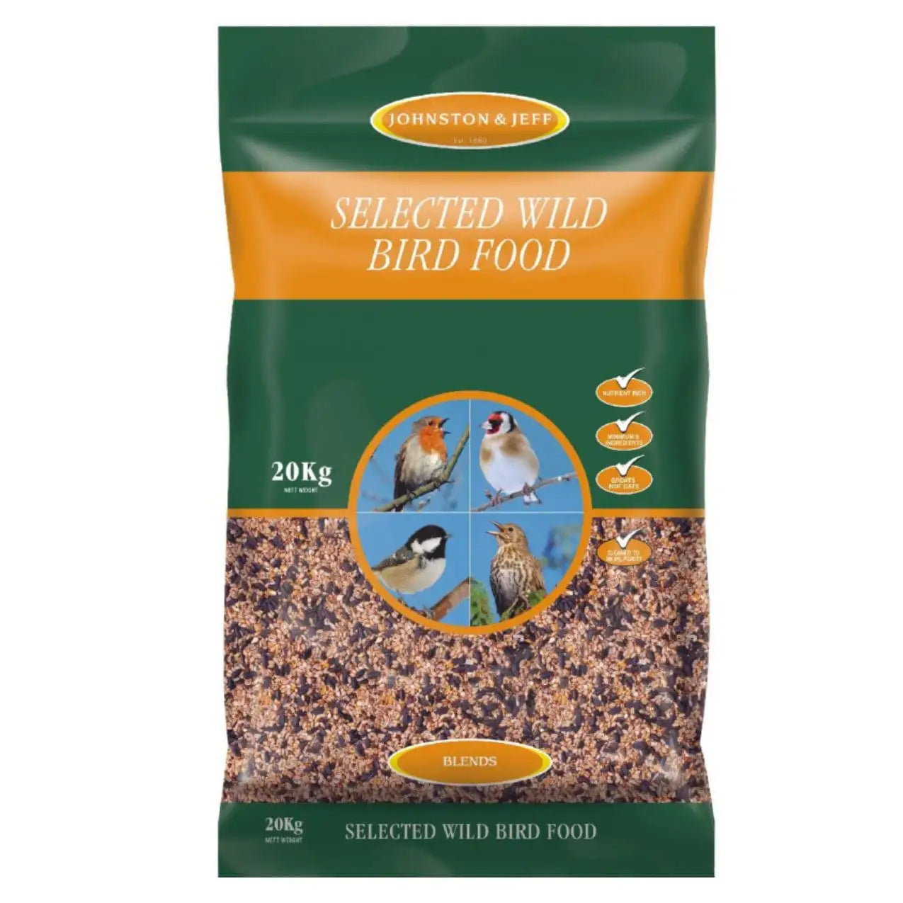 Johnston & Jeff Wild Bird Food, 20 kg