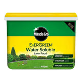 Box of Miracle-Gro EverGreen Water Soluble Lawn Food with green and yellow design.
