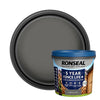 Ronseal 5 Year Fence Life+ Charcoal grey Matt Exterior Shed & fence Protector Wood paint, 5L