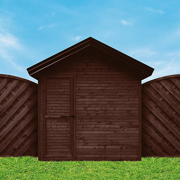 Ronseal 5 Year Fence Life+ Dark oak Matt Exterior Shed & fence Protector Wood paint, 5L uk online