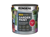 Ronseal Garden Paint Moroccan Red 2.5 litre uk