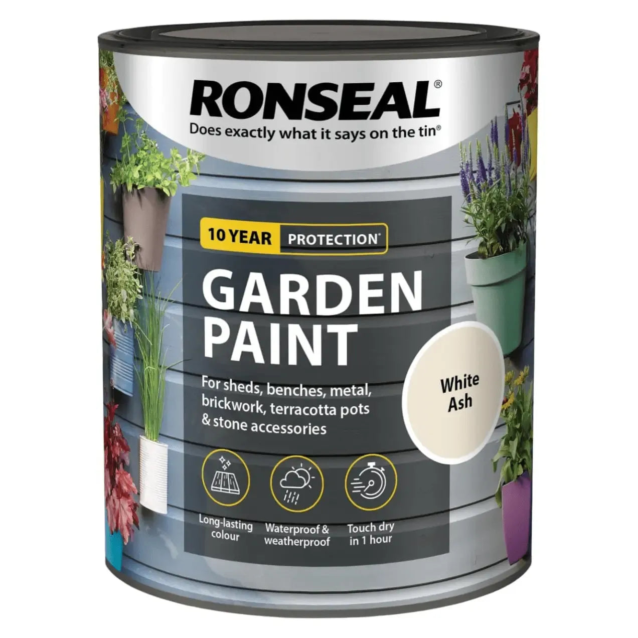 Ronseal Garden Paint White Ash 2.5L
