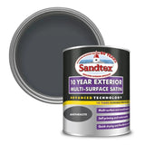 SANDTEX 10 YEAR MULTI SURFACE QD SATIN ANTHRACITE 750ML