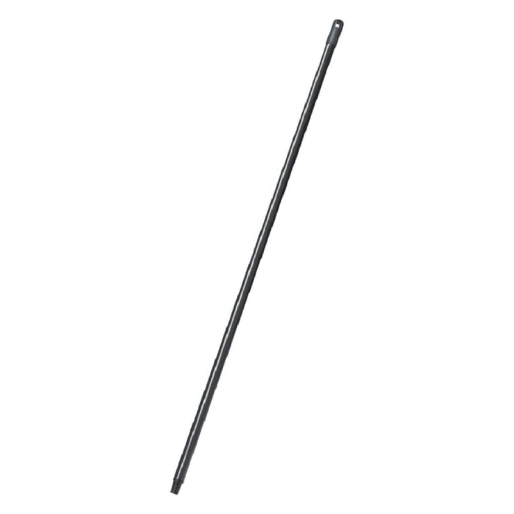 Addis Metal Outdoor Broom Handle with Screw-In Ridges, Black