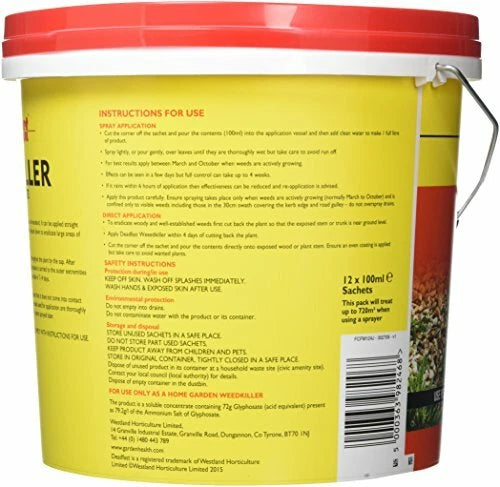 Westland Deadfast WeedKiller Concentrate Tub (12 X 100ml) uk