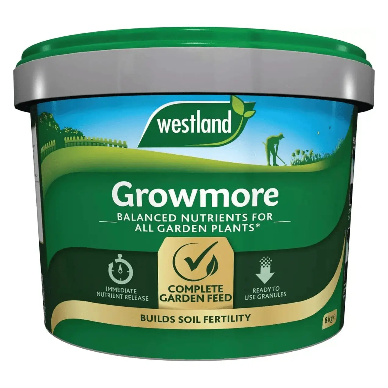Westland Growmore 8kg Tub Garden Plant Food Balanced Nutrients for All Plants