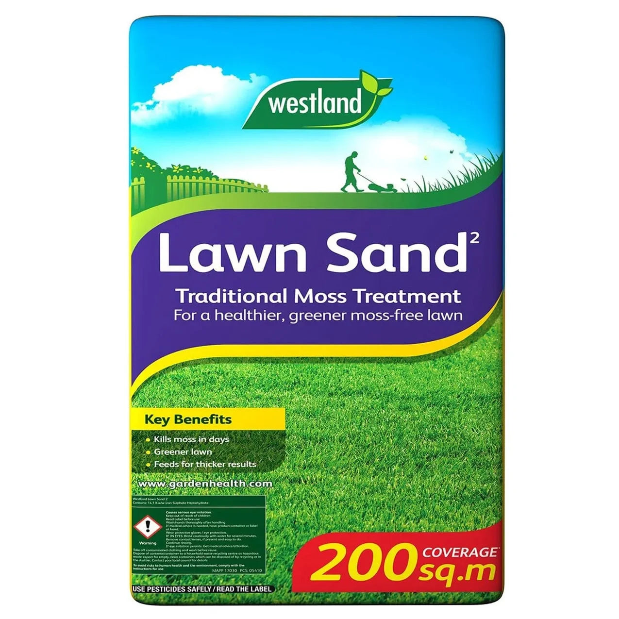 Westland Lawn Sand Traditional Moss Treatment packaging