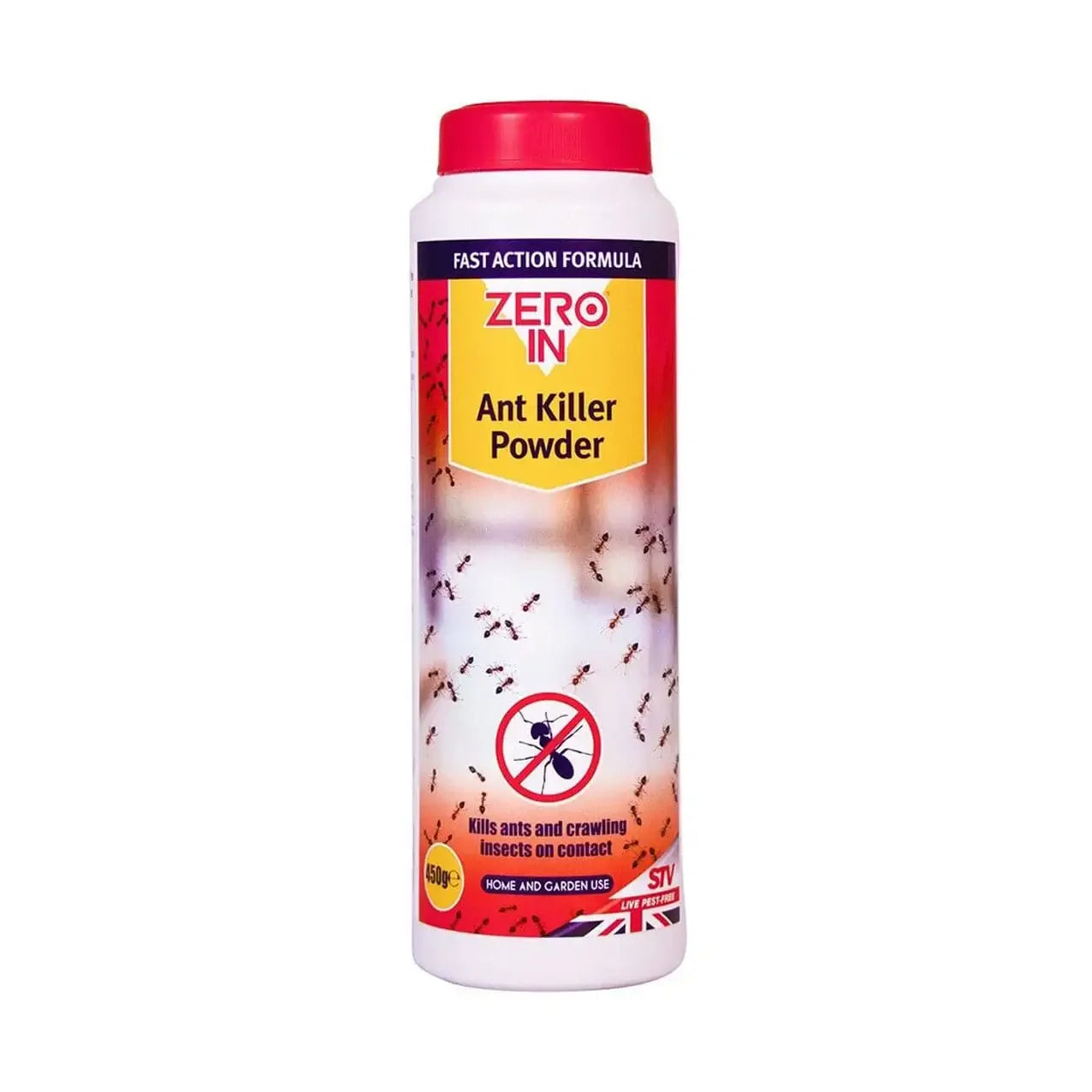 Zero In Ant Killer Powder 450g container for garden pest control, FitfitGarden product