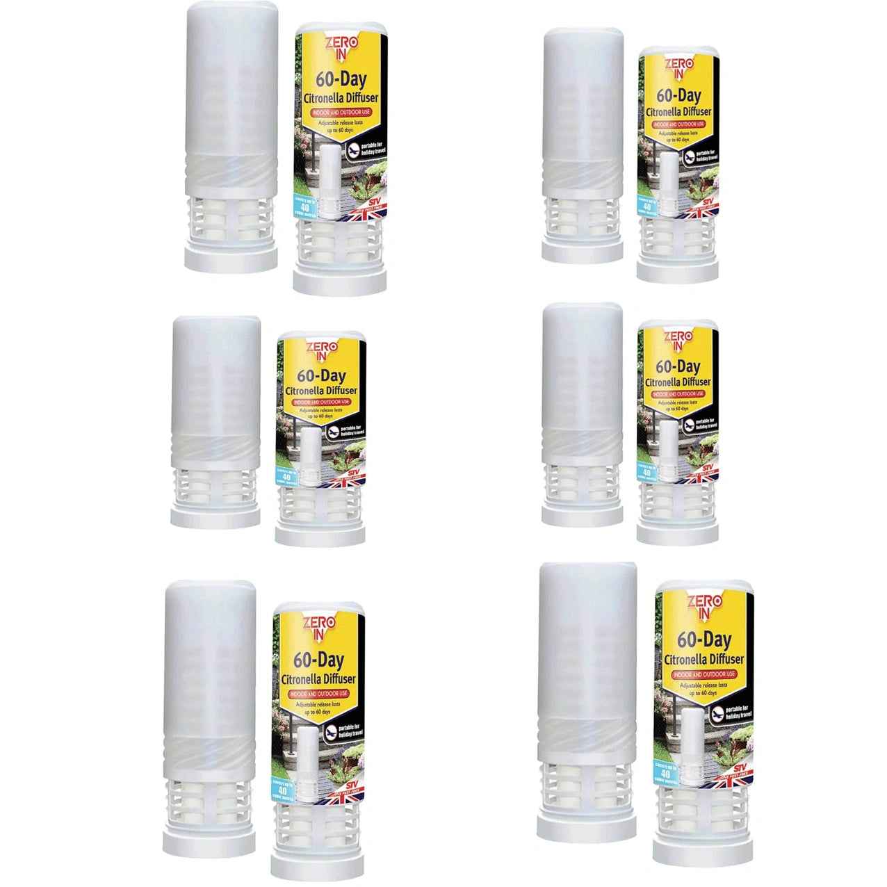 Set of 9 Ceva 60-Day Citronella Diffusers