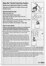 baby bio orchid drip feeders 4 x 40ml