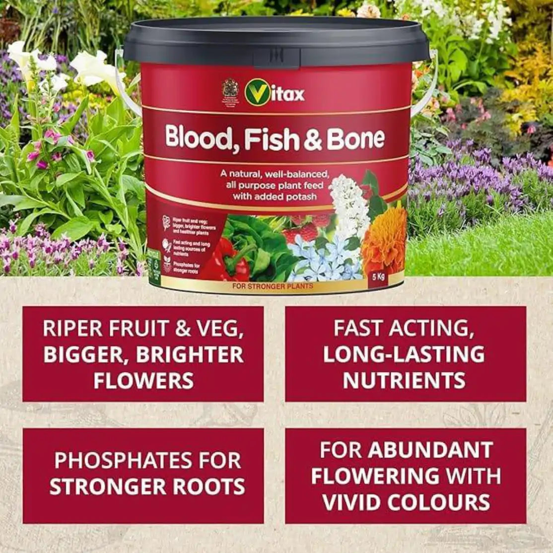 buy vitax blood fish and bone feed 5kg UK