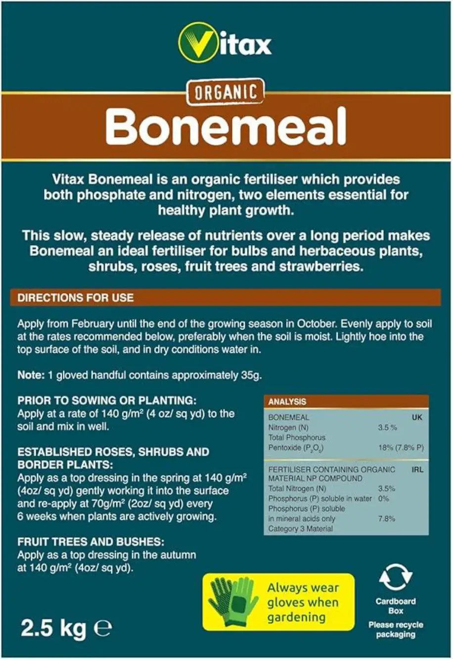buy vitax bonemeal feed 2.5kg UK