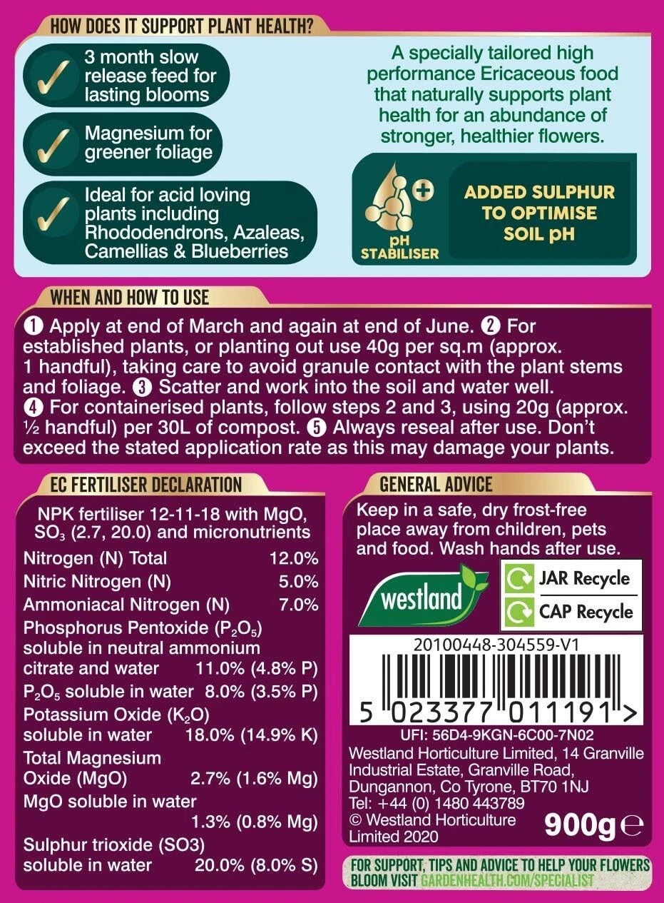 buy westland ericaceous granular plant food online FitfitGarden