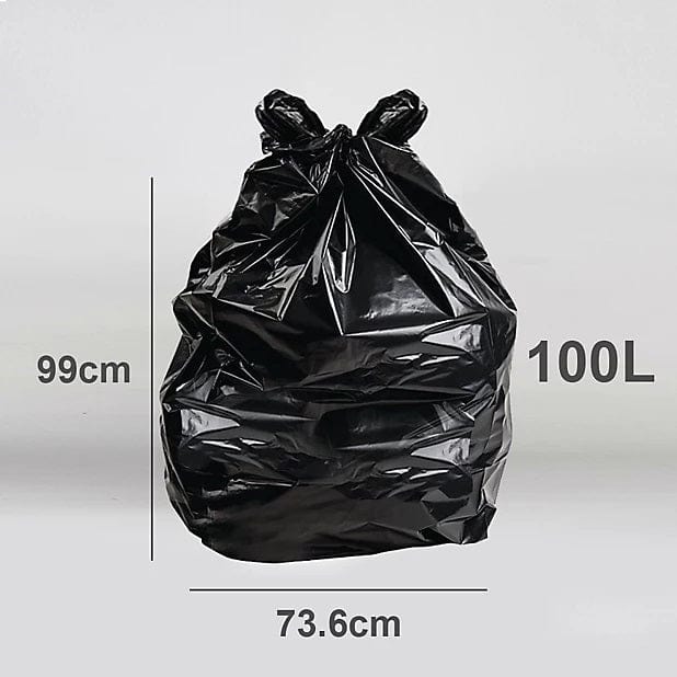 Ecobag® Heavy Duty Refuse Sacks - Black 50 x 100L - FitfitGarden