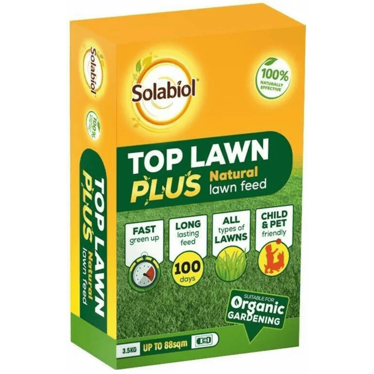 FitfitGarden Solabiol Top Lawn Plus Natural Child Pet Safe Feed Fertiliser 3.5kg - 88sqm Solabiol Top Lawn Plus Natural Child Pet Safe Feed Fertiliser 3.5kg - 88sqm