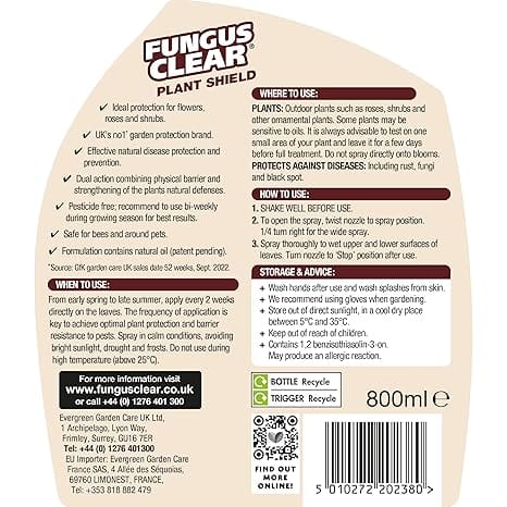 FungusClear Plant Shield Spray 800 ml - FitfitGarden