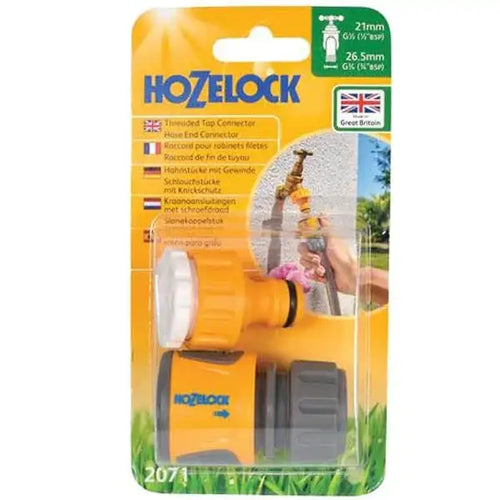 hozelock threaded tap connector with hose end