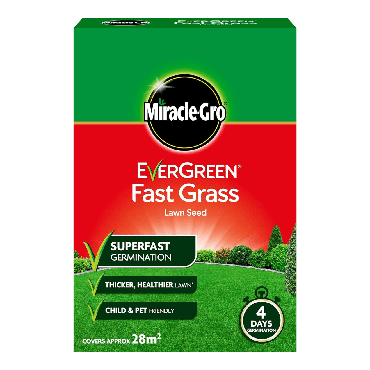 Miracle - Gro EverGreen Fast Grass Seed, 840g, 28m² - FitfitGarden