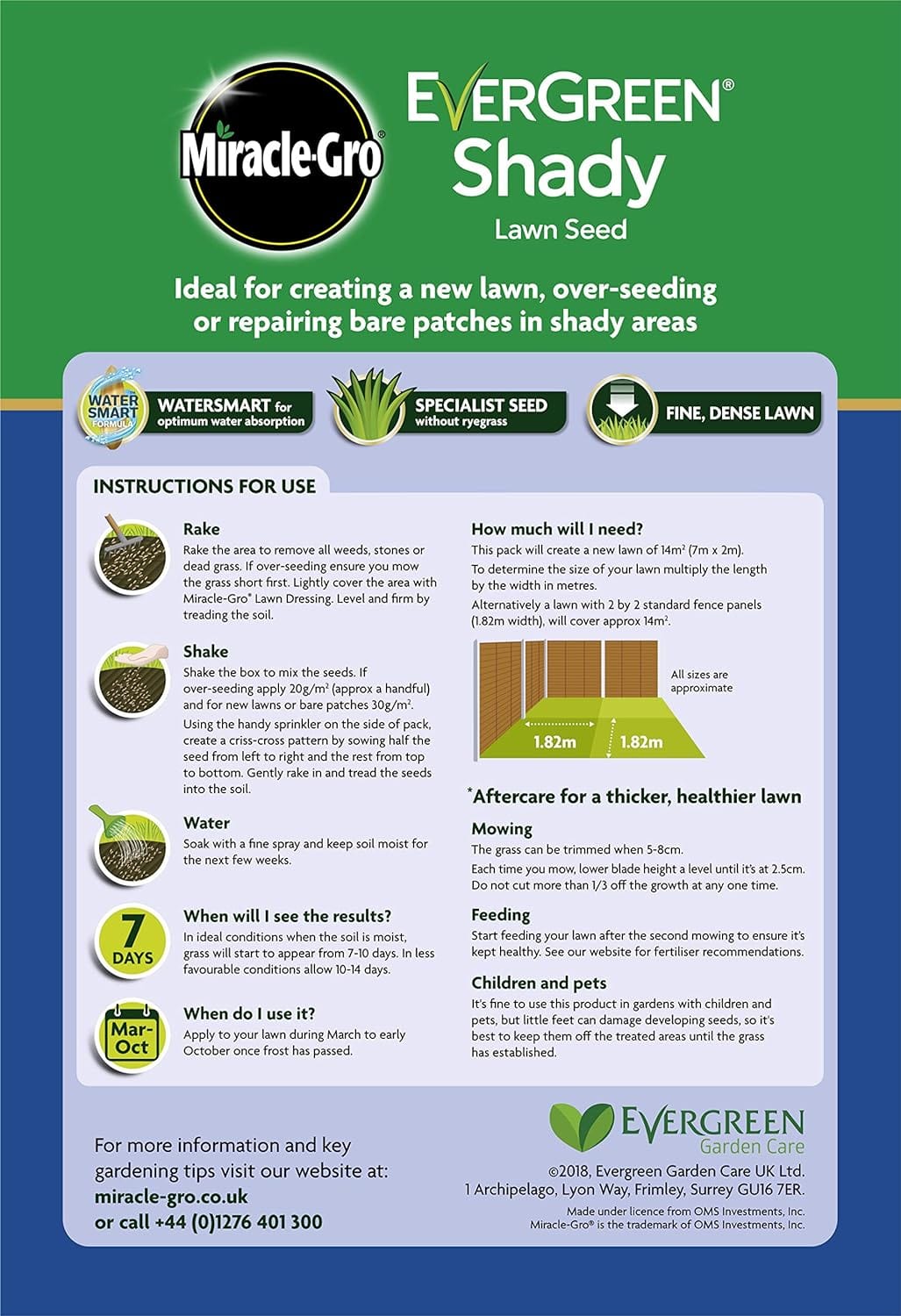 Miracle-Gro EverGreen Shady Lawn Seed