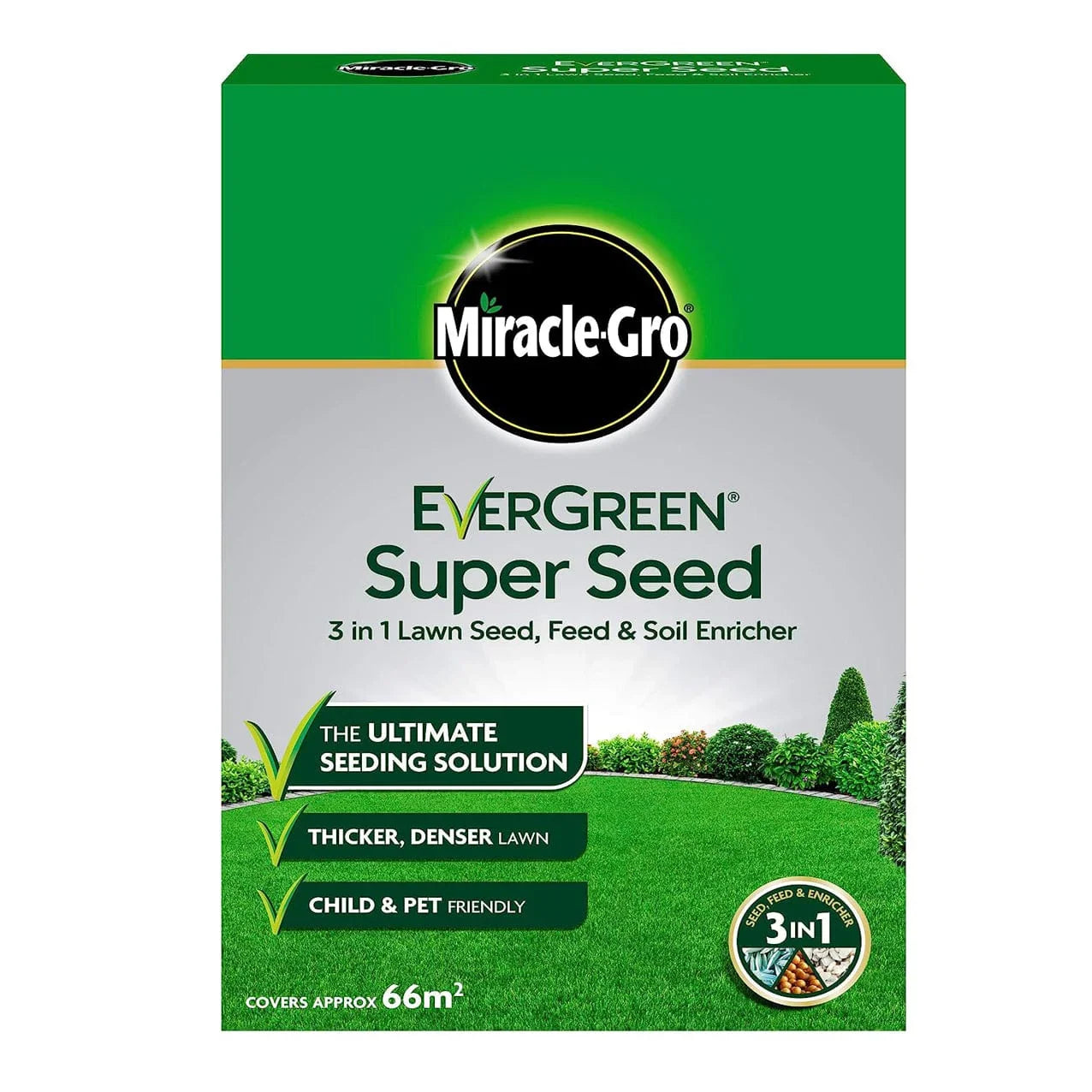 Miracle - Gro® EverGreen® Super Seed Lawn Seed 1 Kg & 2Kg - FitfitGarden