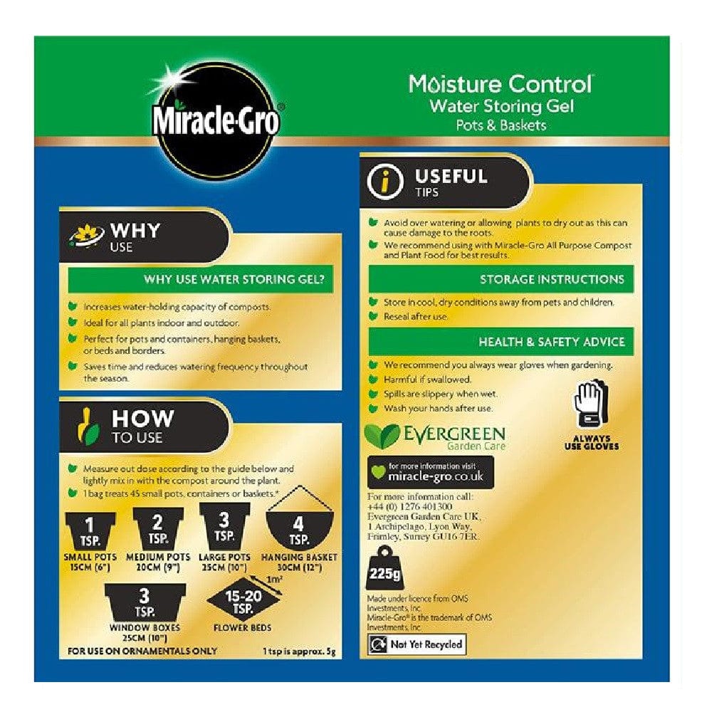 Miracle - Gro® Moisture Control Water Storing Gel Pots & Baskets - FitfitGarden