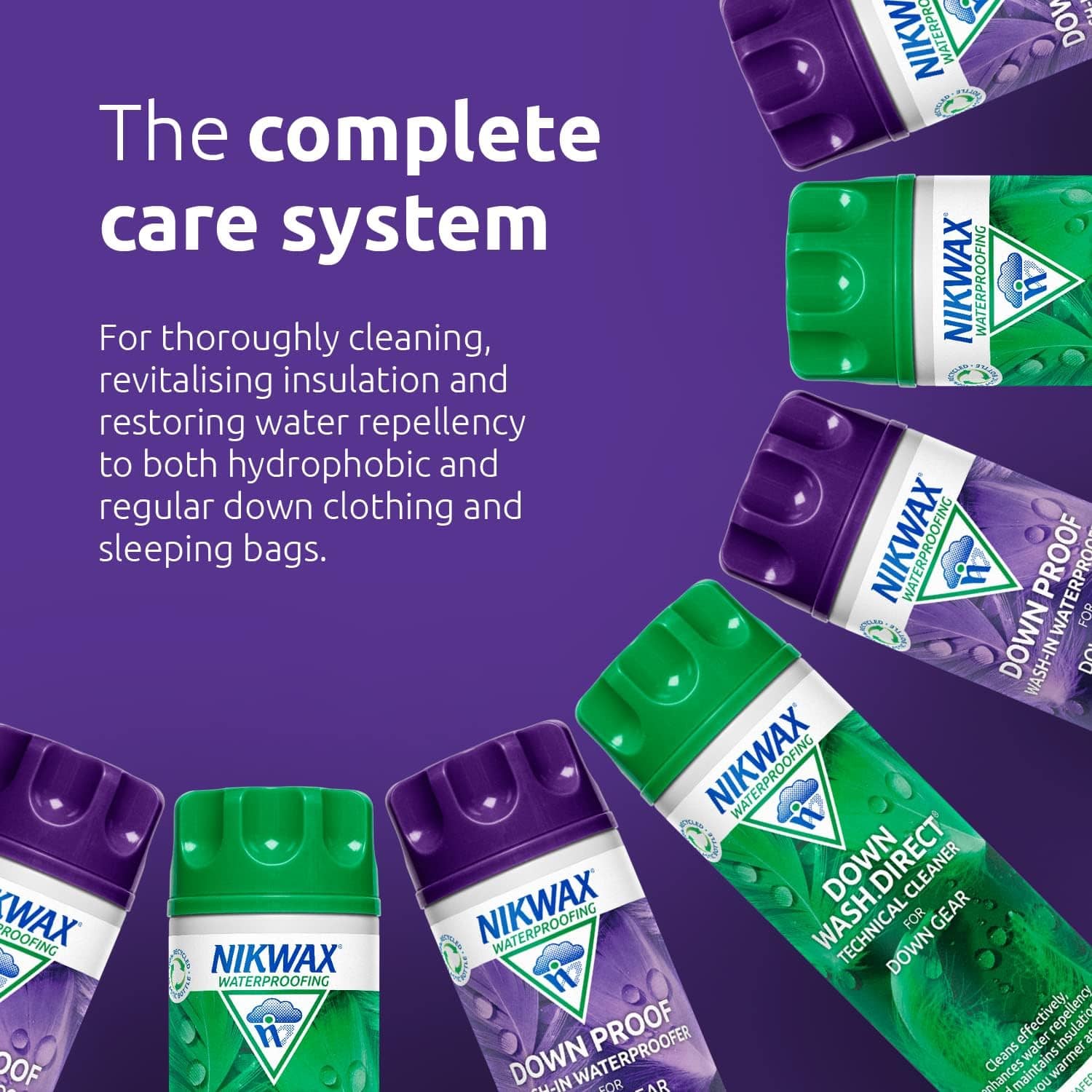 Nikwax Down Proof/Downwash Direct Twin Pack 300ml