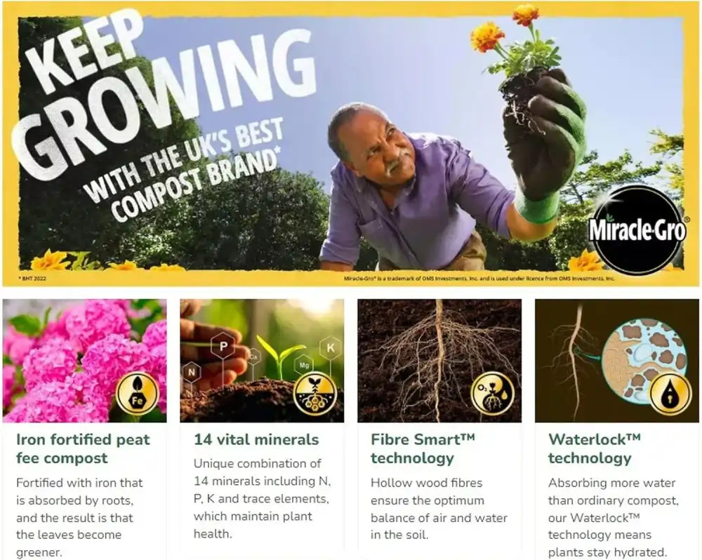miracle gro peat free ericaceous compost 10L
