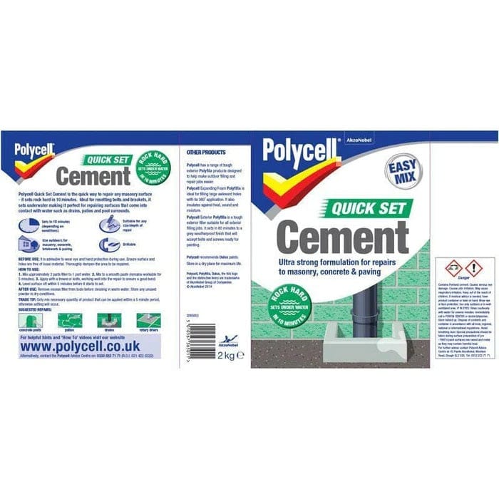 Polycell Quick Set Cement 2kg