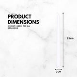 Prices Tapered Dinner Candles-50 units