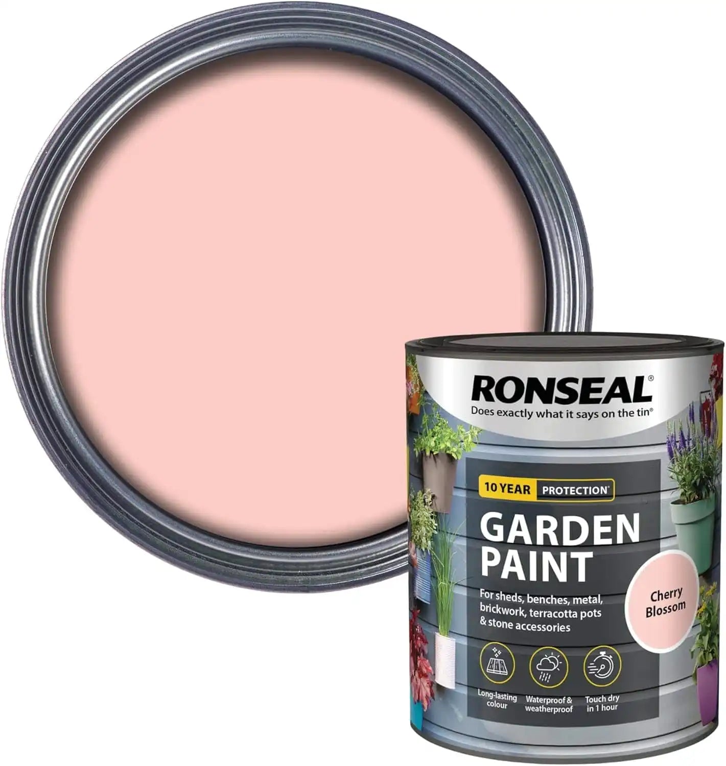 Ronseal Garden Paint Cherry Blossom 750ml