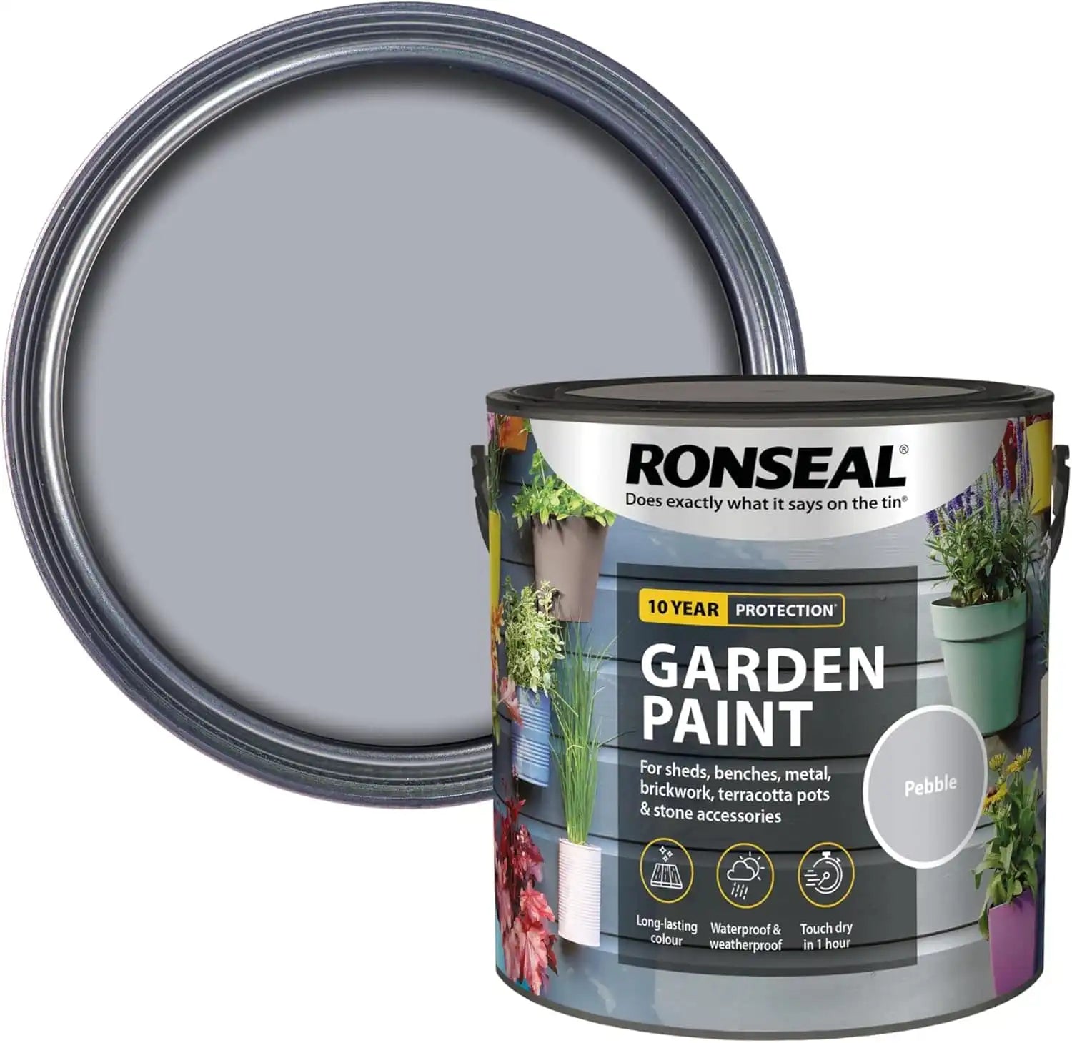 Ronseal Garden Paint Pebble 2.5L