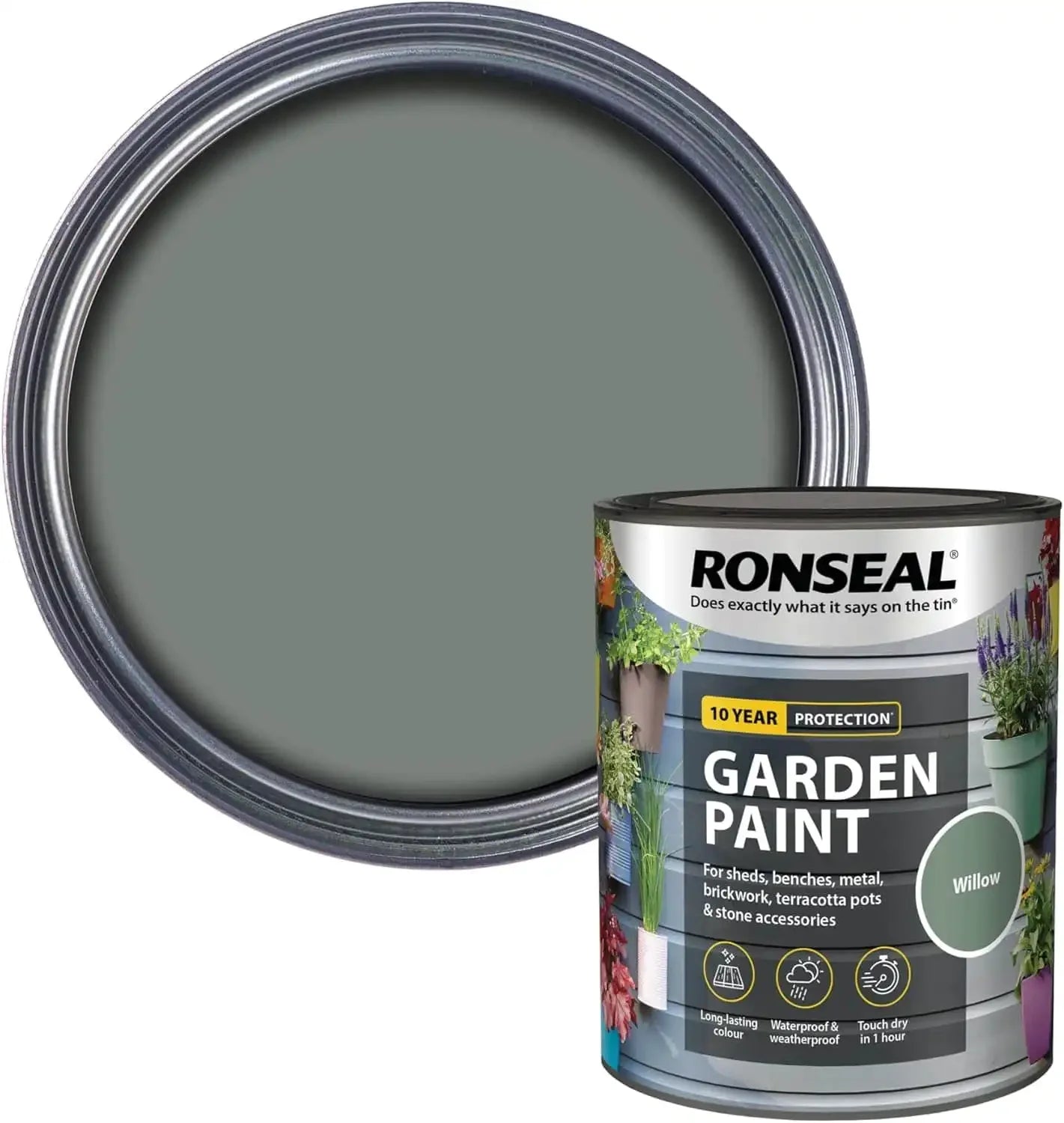 ronseal garden paint willow 750ml