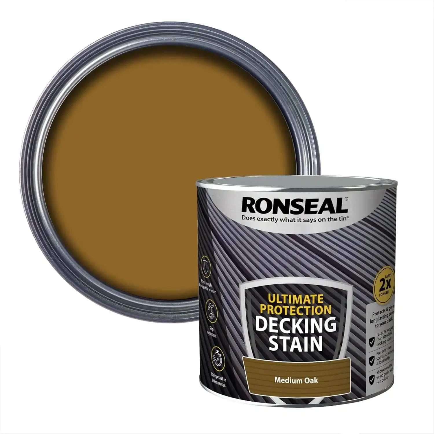 buy ronseal medium oak decking stain UK