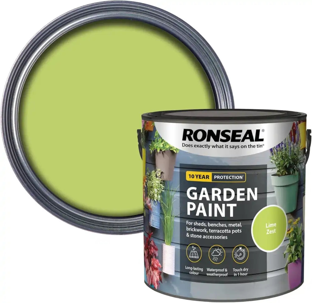 ronseal garden paint lime zest 2.5L